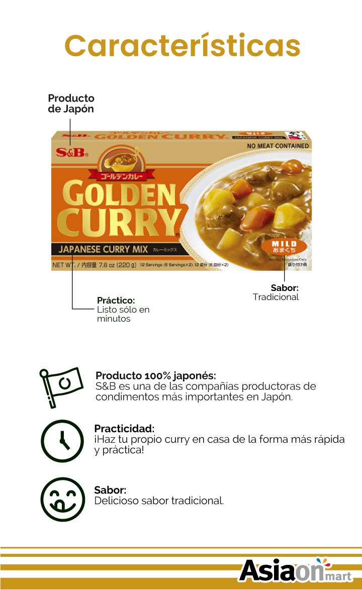 Detalle del producto: golden curry suave.
