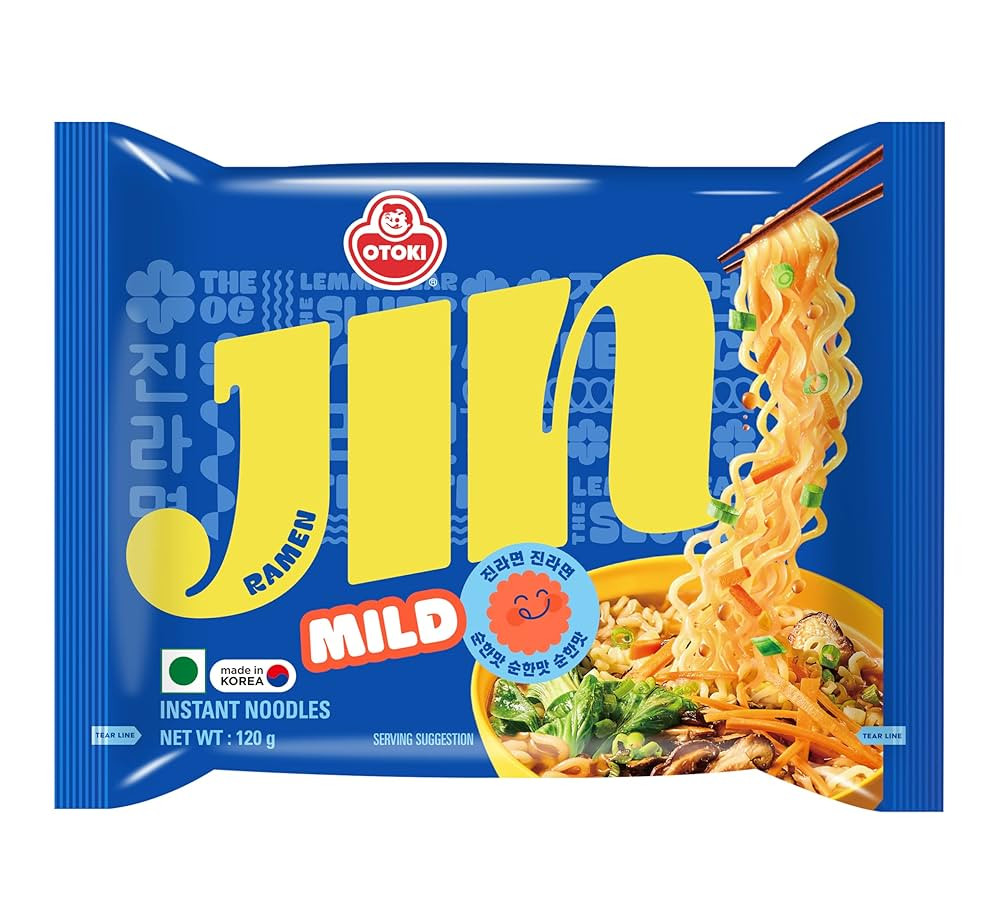 Ottogi Jin Ramen Mild Paquete 5 Piezas de 120gr - Image 3