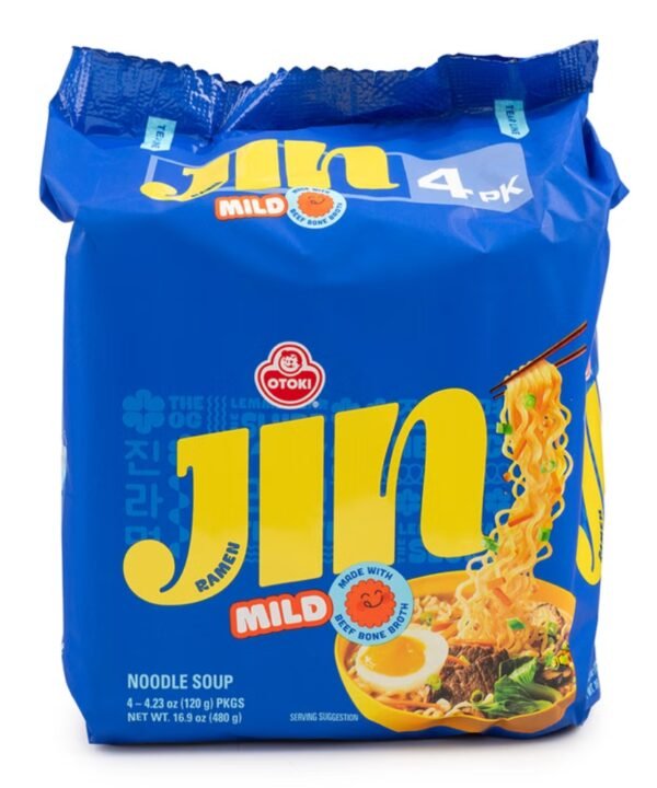 Ottogi Jin Ramen Mild Paquete 5 Piezas de 120gr