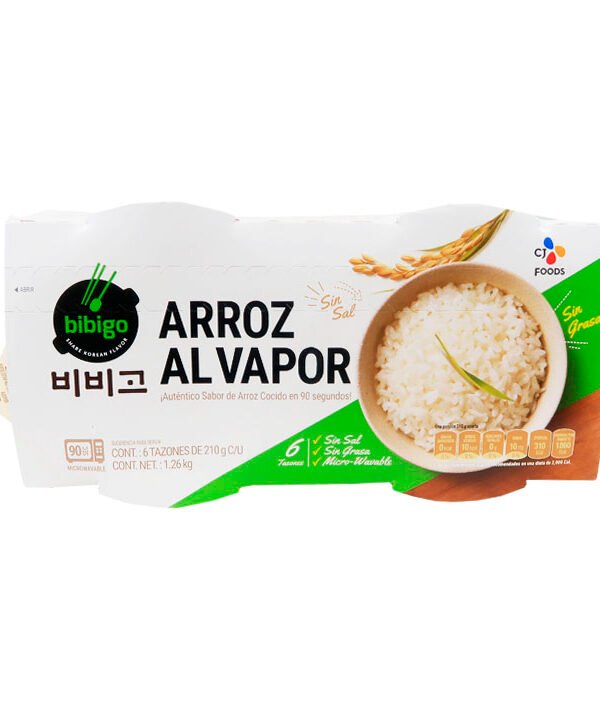 Cj Bibigo Arroz Al Vapor 6Pack