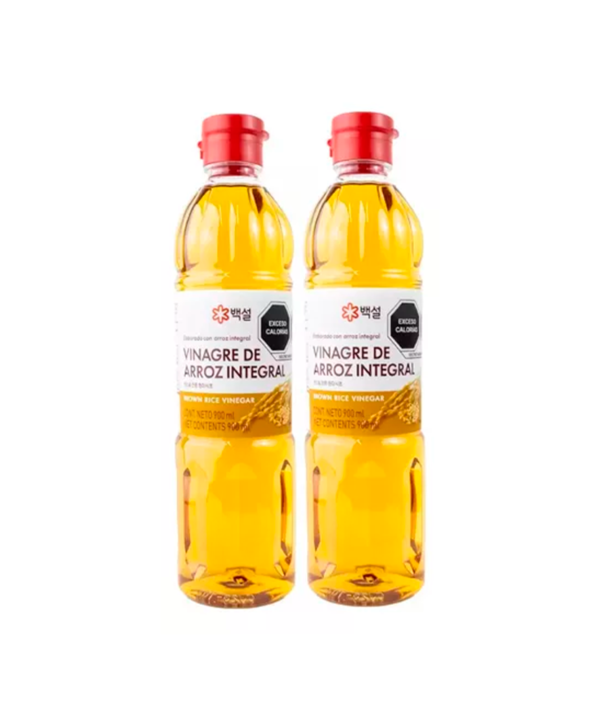 Cj Beksul Vinagre De Arroz Integral 2 Piezas de 900 Ml