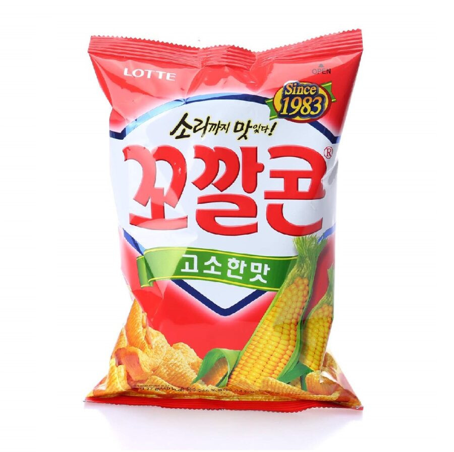 Lotte Popping Corn Chips Original 67gr - Image 2