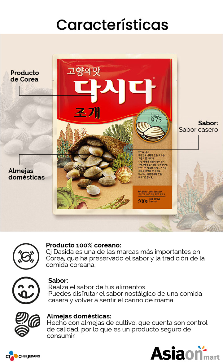 CJ Dasida Sazonador Sabor Almeja