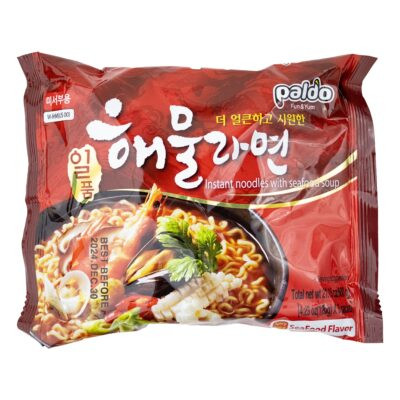 Paldo Seafood Noodle Soup Ramen 120gr - Image 2