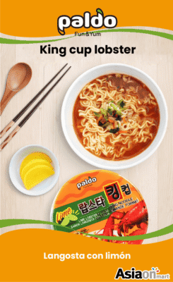Paldo Lobster Ramen de Langosta 120 g | Ramen Coreano Sabor Langosta