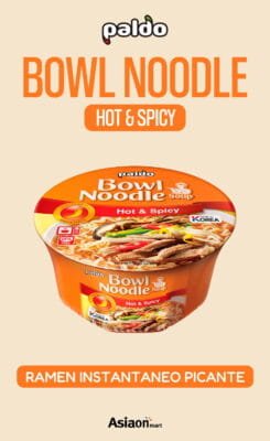 Paldo Bowl Noodle Soup Hot & Spicy 86g | Sopa Ramen Coreana Picante