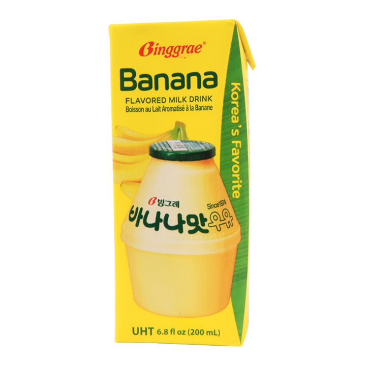 Binggrae Banana Milk 200ml Sabor único Y Fantástico Asiaon Mart