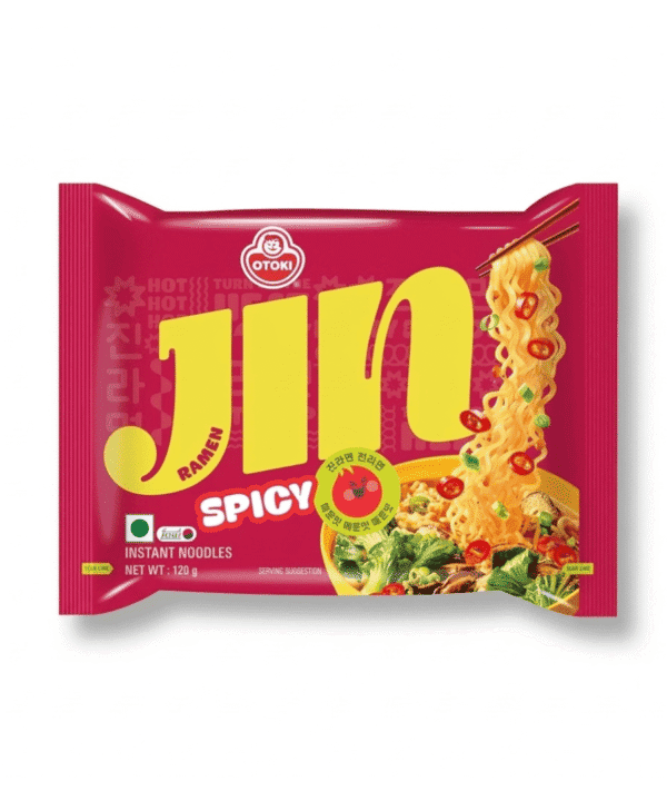 Ottogi Jin Ramen Spicy 120 g | Ramen Coreano Picante Instantáneo