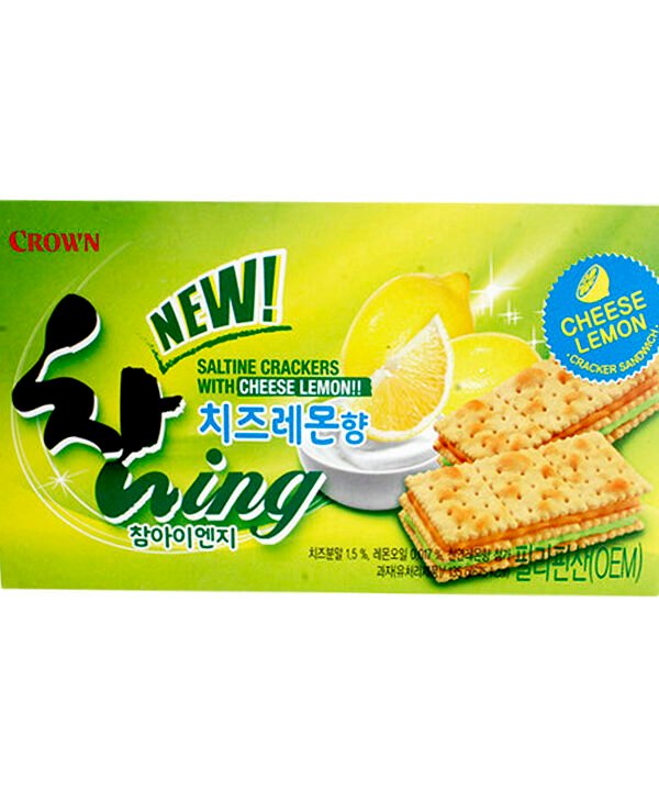 Crown Cracker Cheese Lemon 135gr