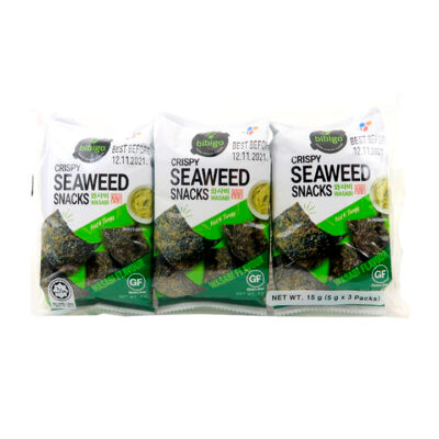 CJ Bibigo Alga Crujiente Wasabi 15gr