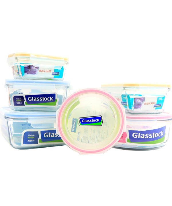 Contenedores Glasslock 6pzas
