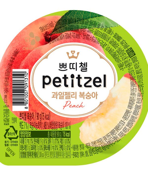 CJ Petitzel Gelatina Jelly Fruta Durazno 90gr