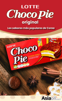 Lotte Chocopie Original Piezas 117 g – Pastelitos Coreanos de Chocolate con Relleno de Malvavisco