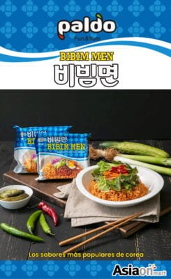Paldo Bibim Men Ramen 5 Pack | Fideos Coreanos Picantes Sin Caldo