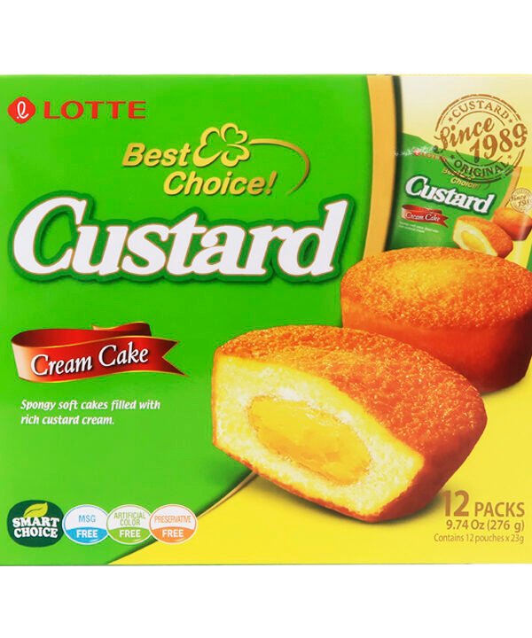 Lotte Custard Cake 12 Pzas