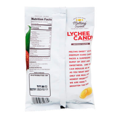 Melting Sweet Lychee Candy 125gr - Image 3