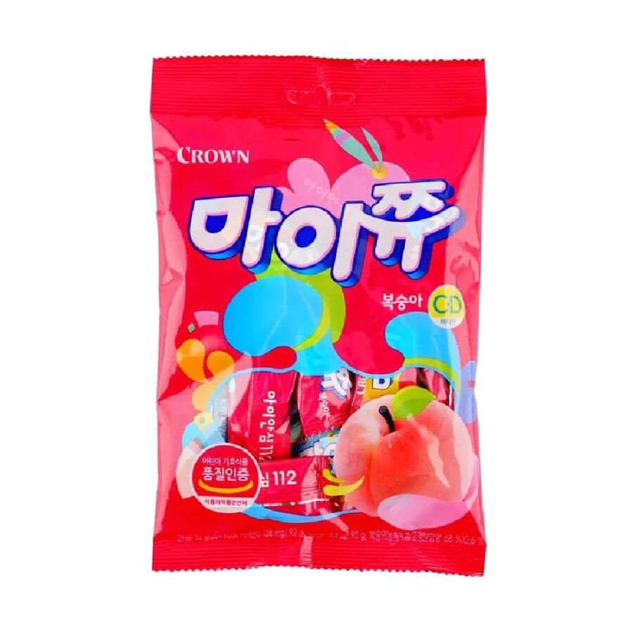 Crown Mychew Dulces Sabor Durazno 92g - Image 2