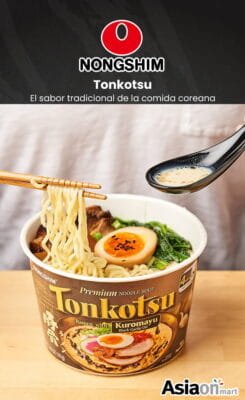 Nongshim Tonkotsu Kuromayu 101 g | Ramen Japonés Sabor Cerdo