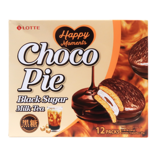 Lotte Chocopie Black Sugar Milk Tea 12pzas 336g