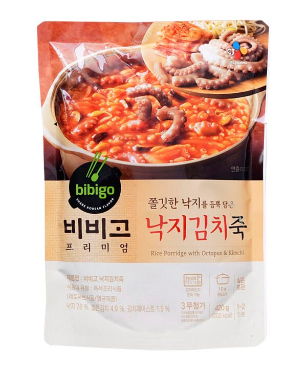 CJ Bibigo Papilla Arroz con Kimchi y Pulpo 420gr