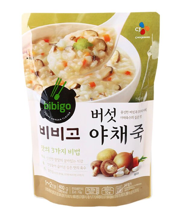 CJ Bibigo Papilla Arroz con Verduras y Hongos 420gr