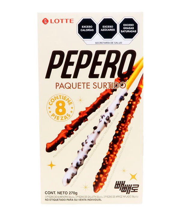 Pepero Surtido 8 Piezas 270gr