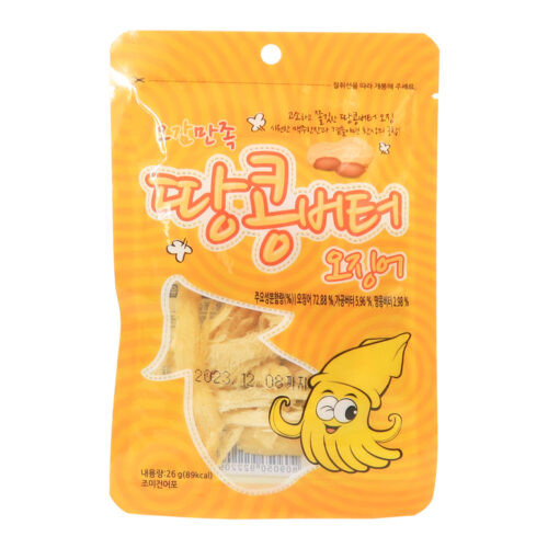 Calamar Seco con Mantequilla de Cacahuate 26gr