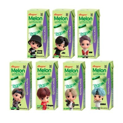 Binggrae Leche Sabor Melón Tiny Tan 200ml
