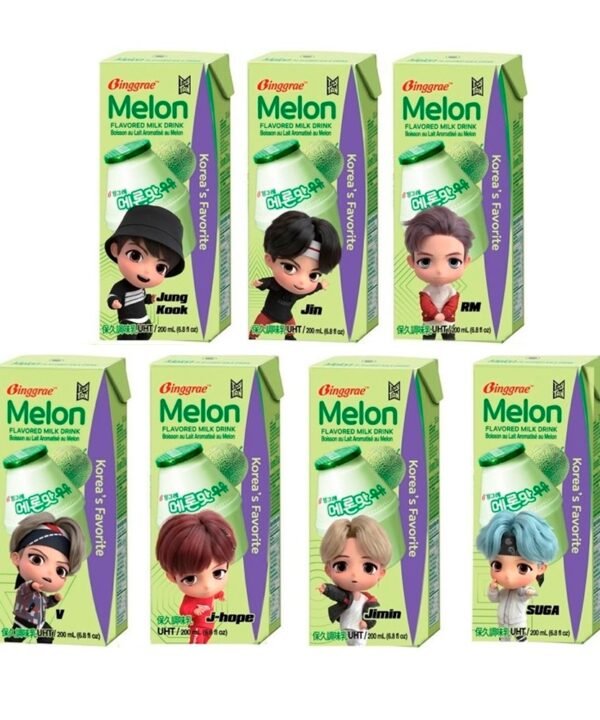 Binggrae Leche Sabor Melón Tiny Tan 200ml