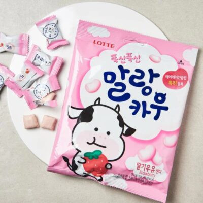 Lotte Chewing Caramelo de Leche Sabor Fresa 79 gr - Image 6