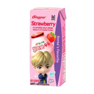 Binggrae Leche Sabor Fresa 200ml - Image 2
