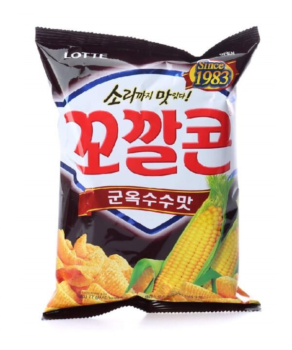 Lotte Popping Corn Chips Grilled 67Gr