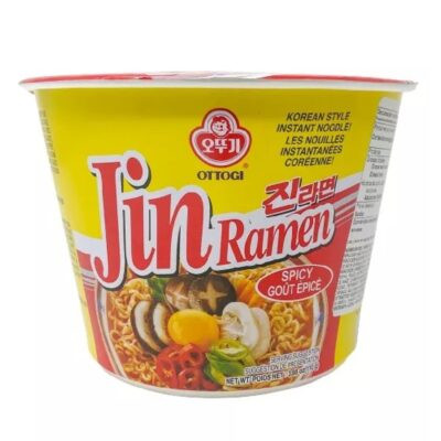 Ottogi Jin Ramen Spicy Bowl 110gr - Image 3