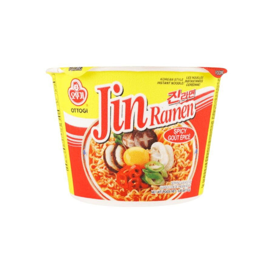 Ottogi Jin Ramen Spicy Bowl 110gr - Image 5