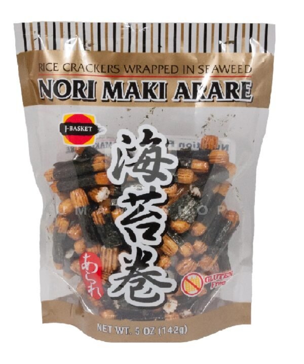 J-Basquet Galletas de Arroz Envueltas en Alga Marina 142 Gr