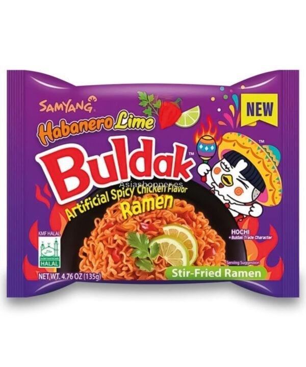 Samyang Buldak Hot Chicken Habanero y Limón 135Gr