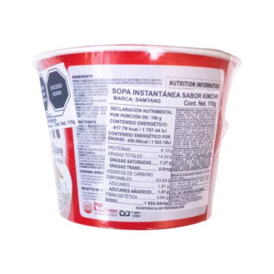Samyang Kimchi Big Bowl Noodle 110G - Image 4