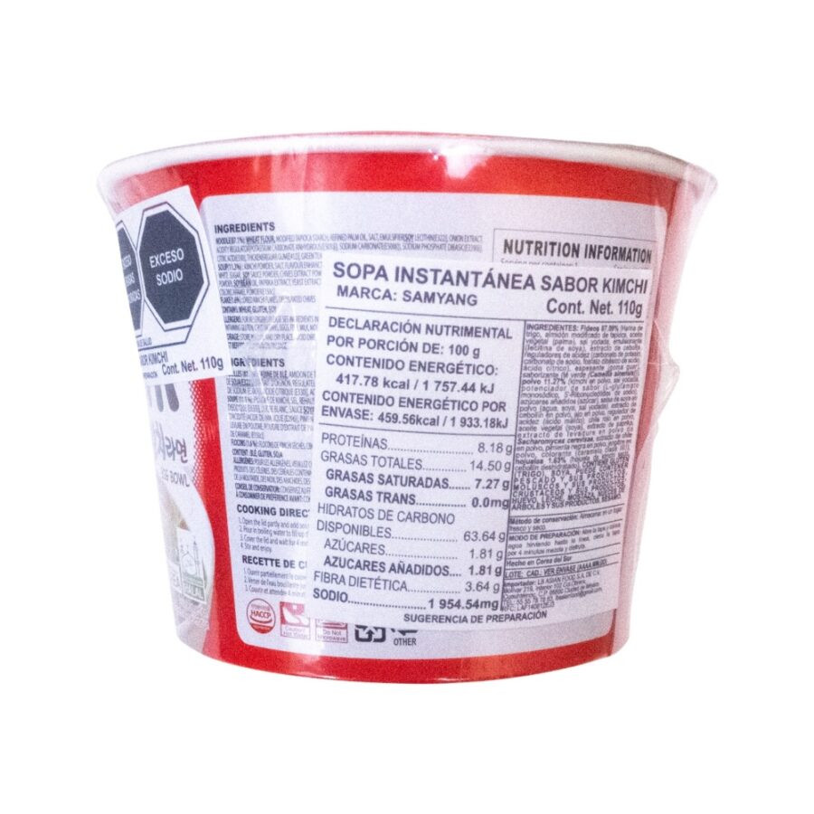 Samyang Kimchi Big Bowl Noodle 110G - Image 4