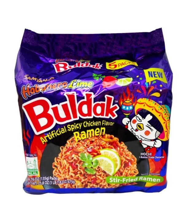 Samyang Buldak Hot Chicken Habanero con Limón 5 Pack