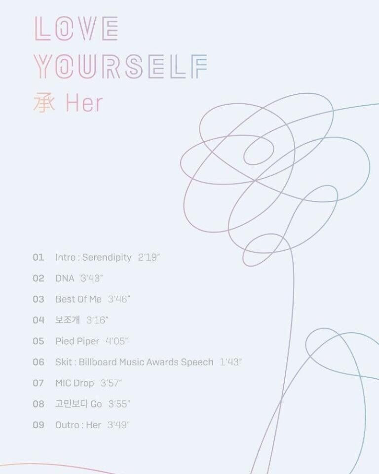 BTS 5TH Mini Album Love Yourself Her Asiaon Mart
