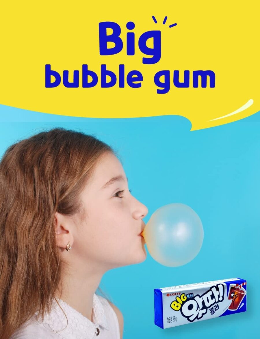 Lotte Bubble Gum Cola 23gr - Image 4