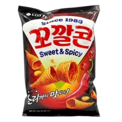 Lotte Popping Corn Spicy 67gr - Image 4