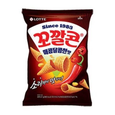 Lotte Popping Corn Spicy 67gr - Image 5