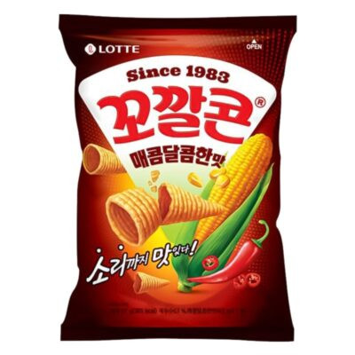 Lotte Popping Corn Spicy 67gr