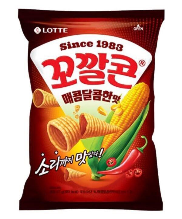 Lotte Popping Corn Spicy 67gr