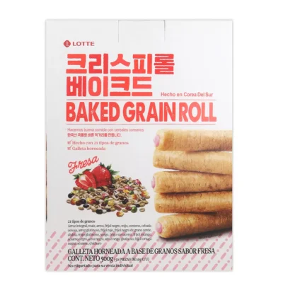 Lotte Crispy Roll Strawberry 500 gr