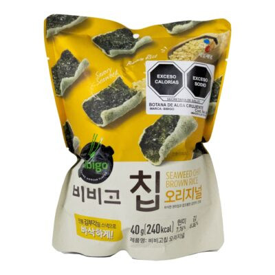 Cj Bibigo Snack de Alga Crujiente Original 40 gr