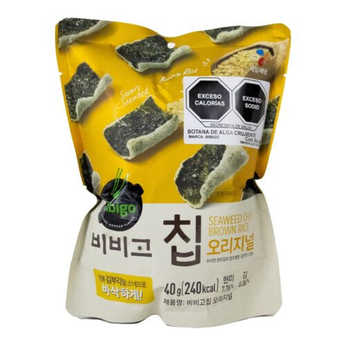 Cj Bibigo Snack de Alga Crujiente Original 40 gr