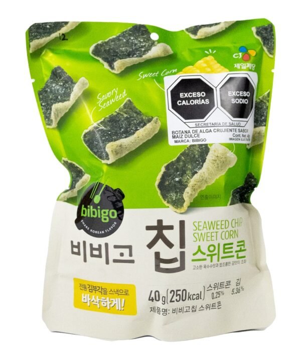 Cj Bibigo Snack de Alga Crujiente Sabor Elote Dulce 40 gr
