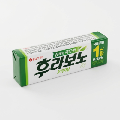 Lotte Flavono Goma de Mascar 26 g | Chicle Coreano Sabor Cítrico